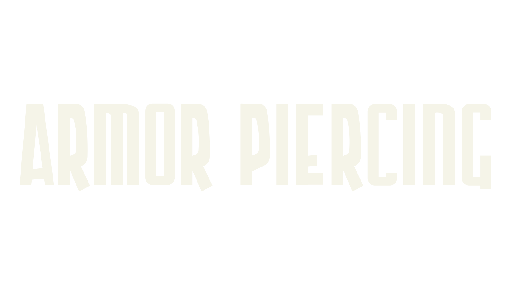 Armor Piercing, display market font preview