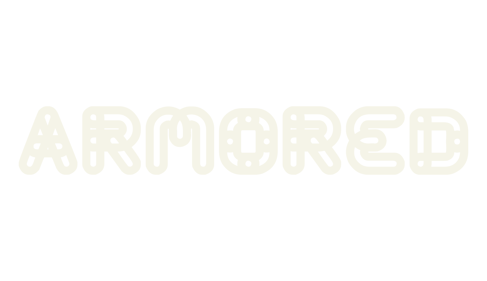 ARMORED, display market font preview