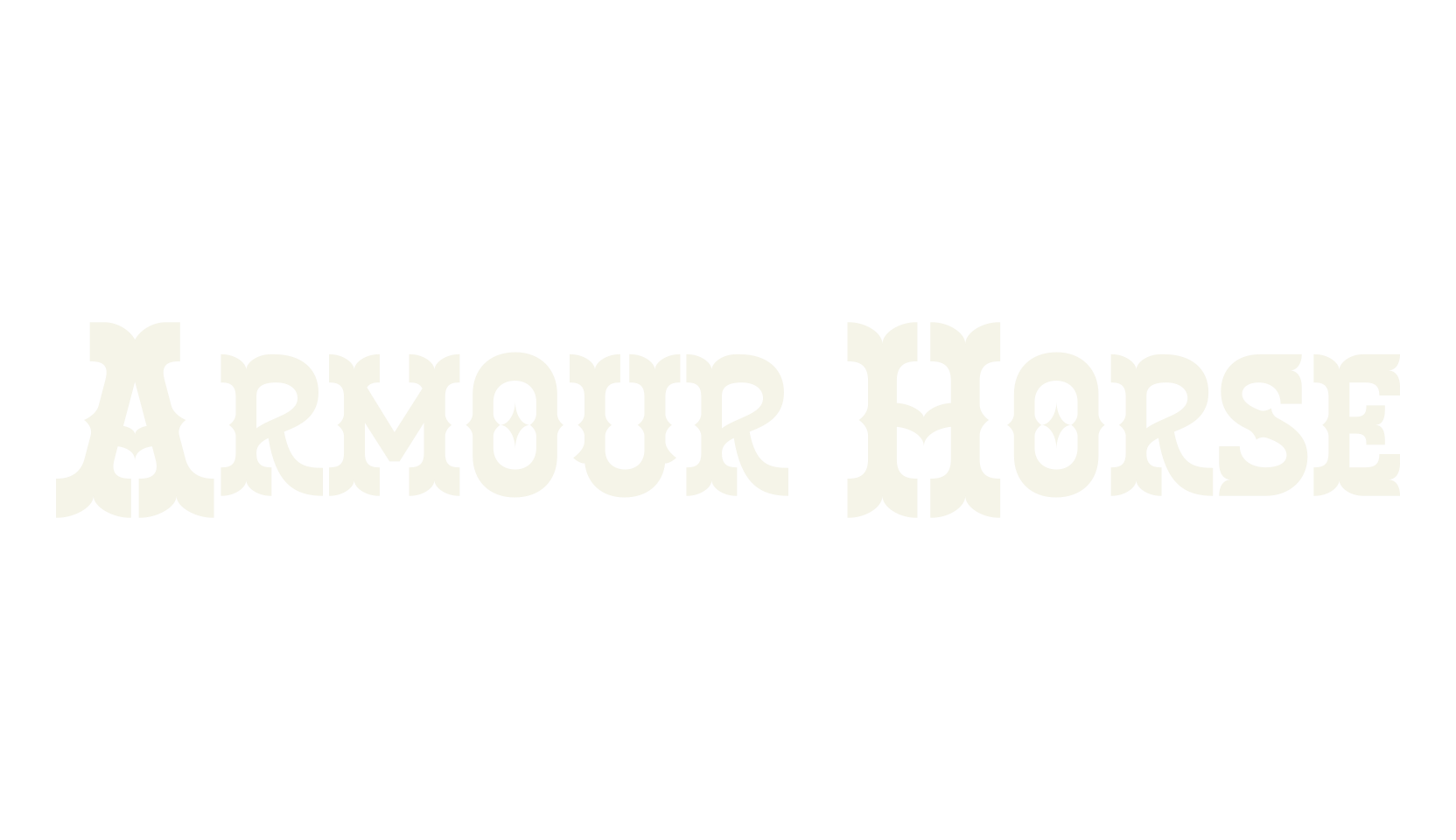 Armour Horse, wild west font preview