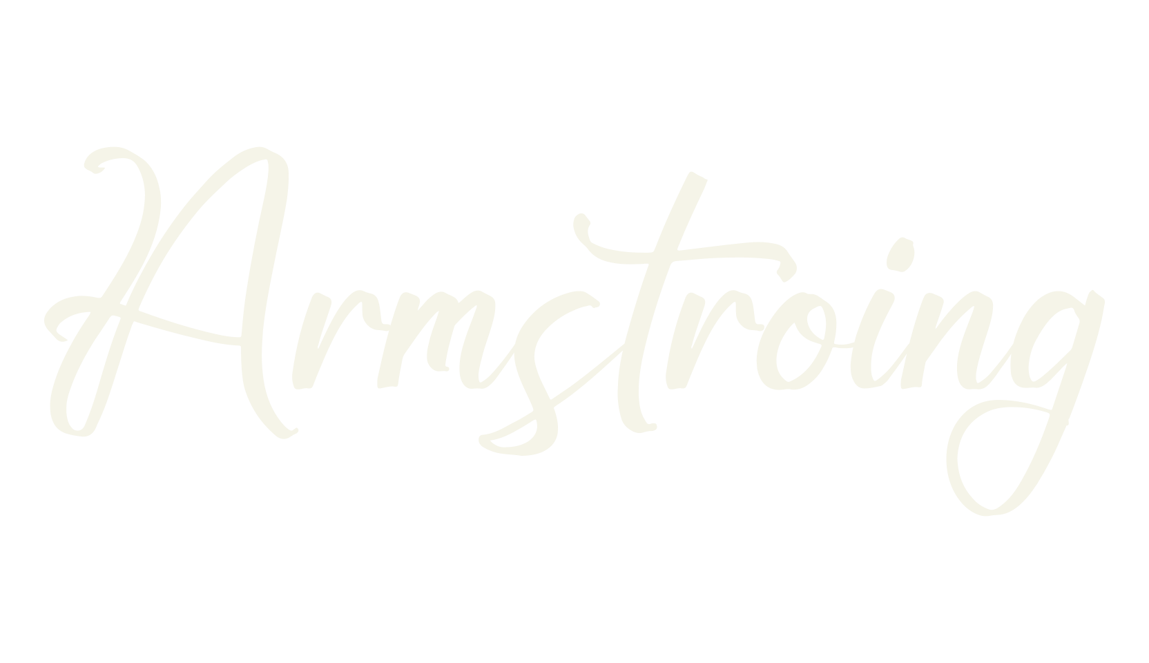 Armstroing, script font preview