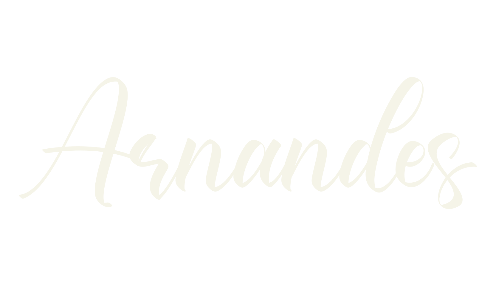 Arnandes, cursive font preview
