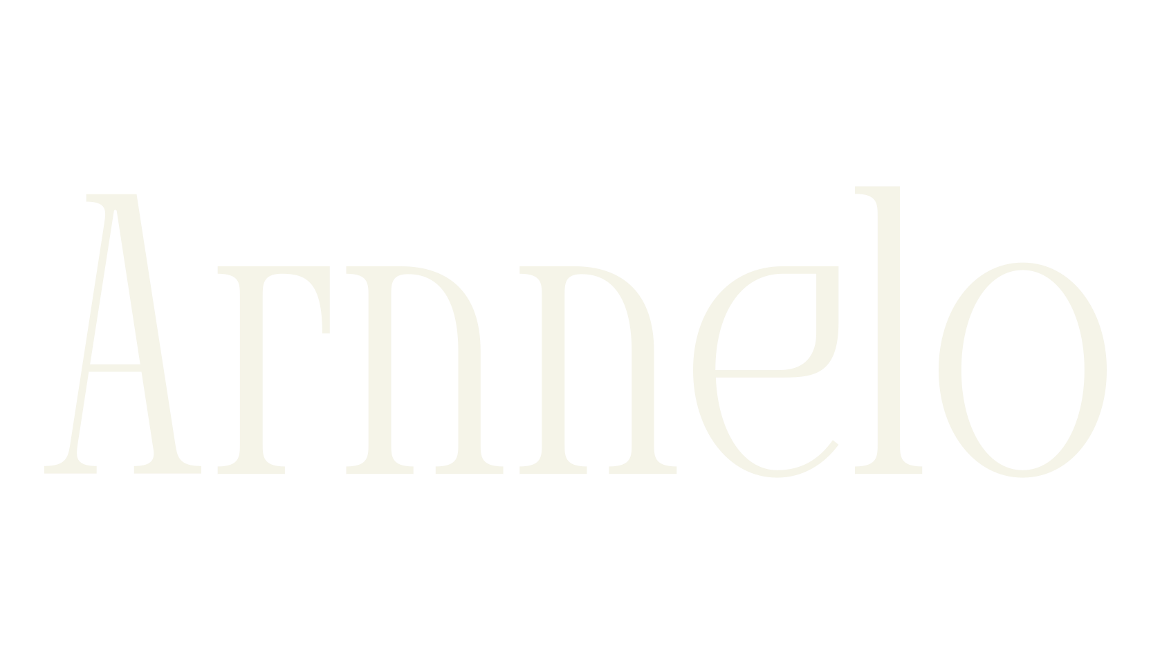Arnnelo, serif font preview
