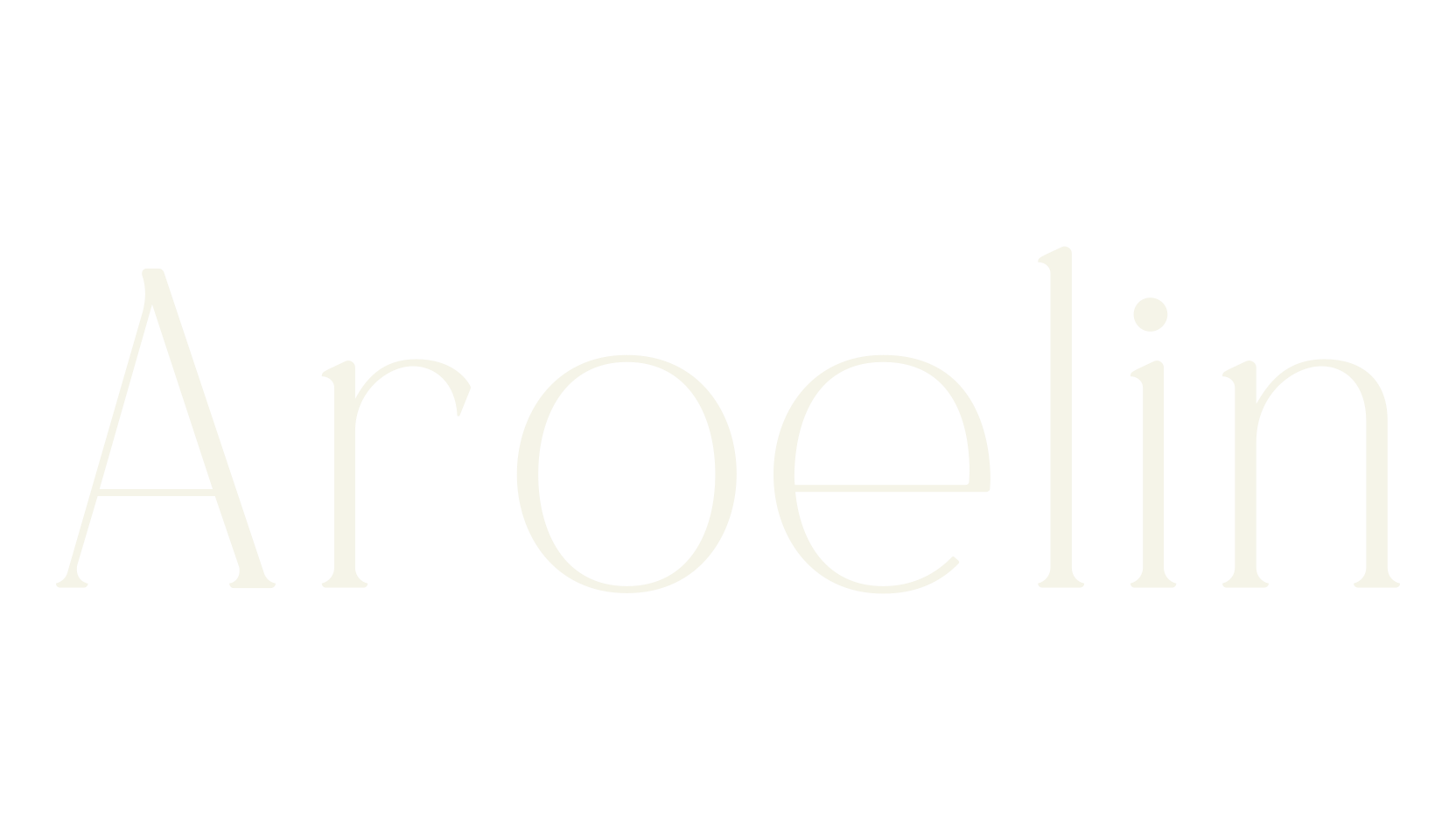 Aroelin, serif font preview