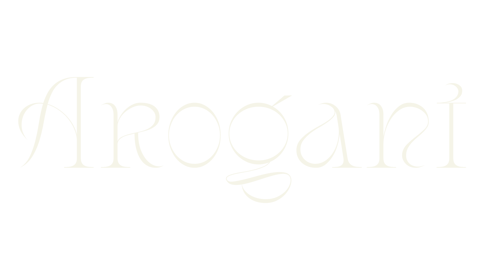 Arogant, luxury font preview
