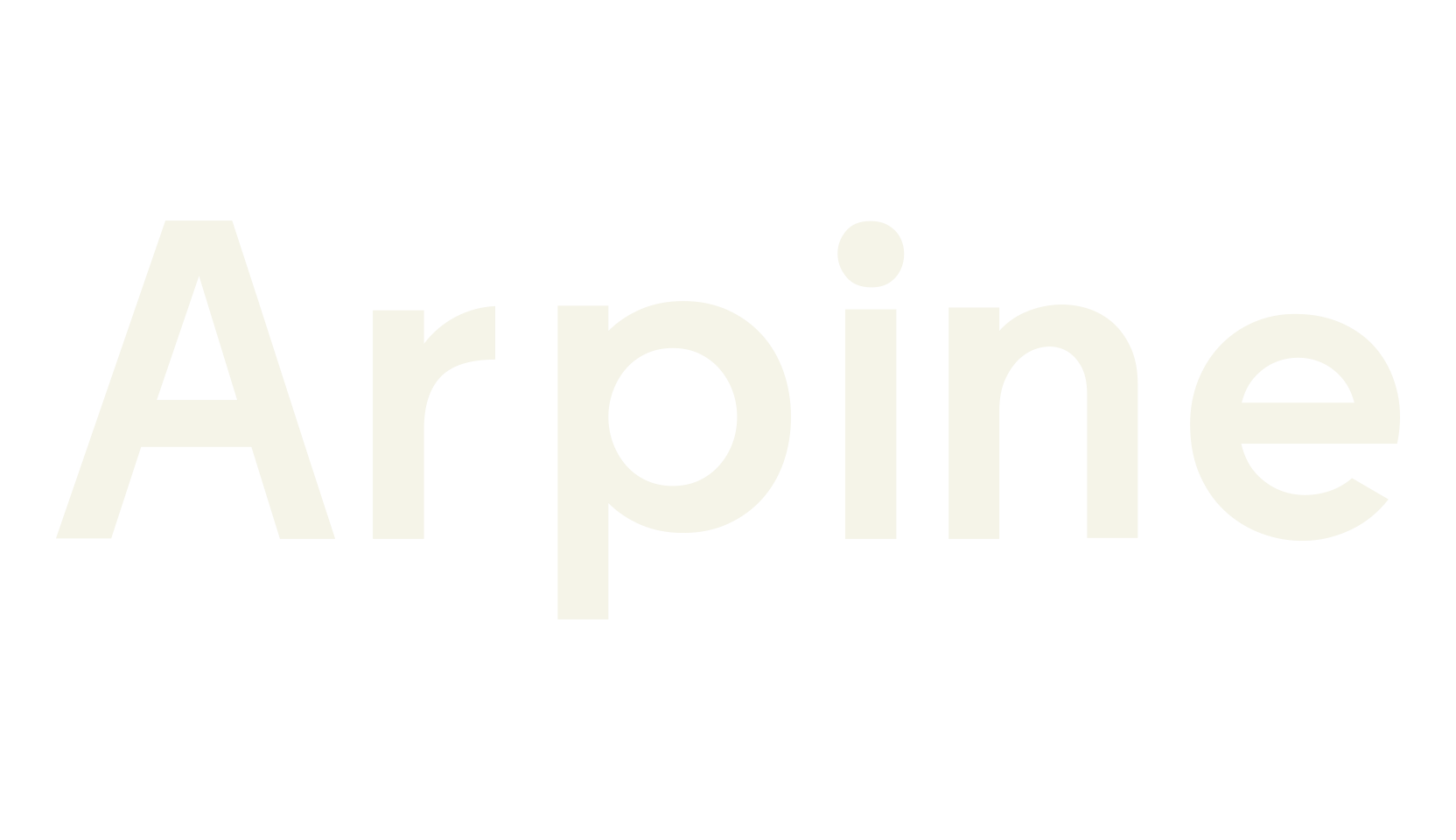 Arpine, minimal font preview