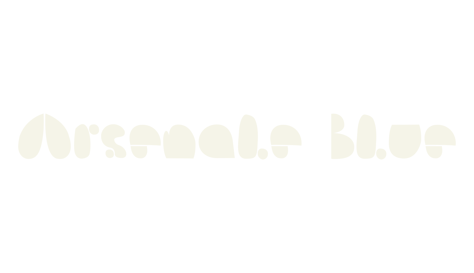 Arsenale Blue, groovy font preview