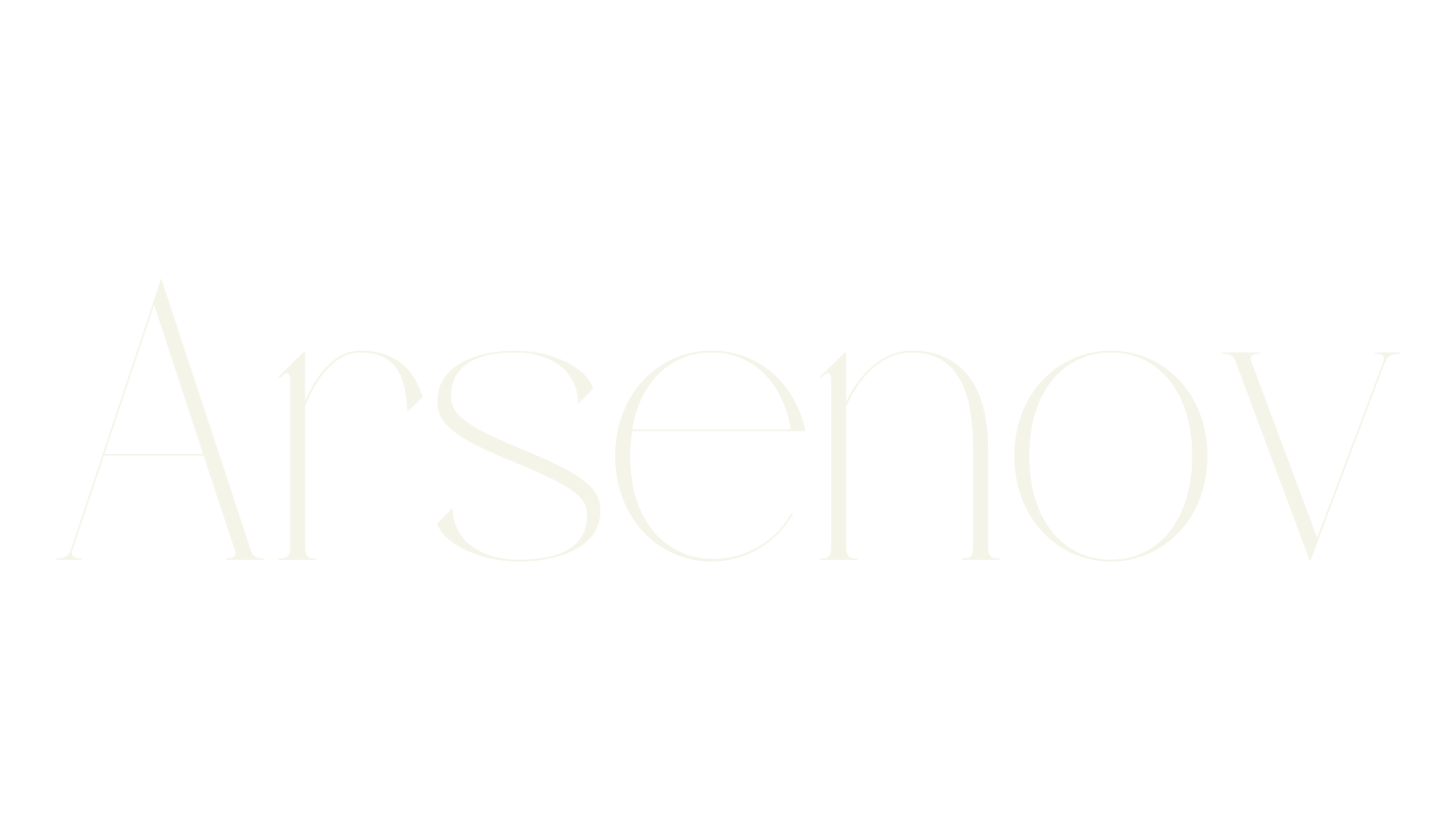 Arsenov, serif font preview