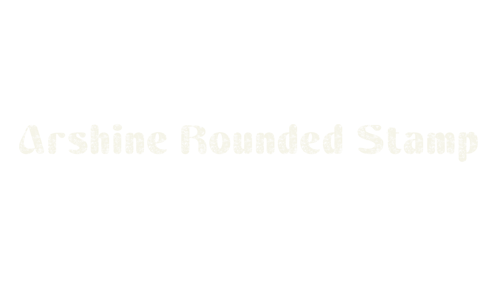 Arshine Rounded Stamp, rounded font preview