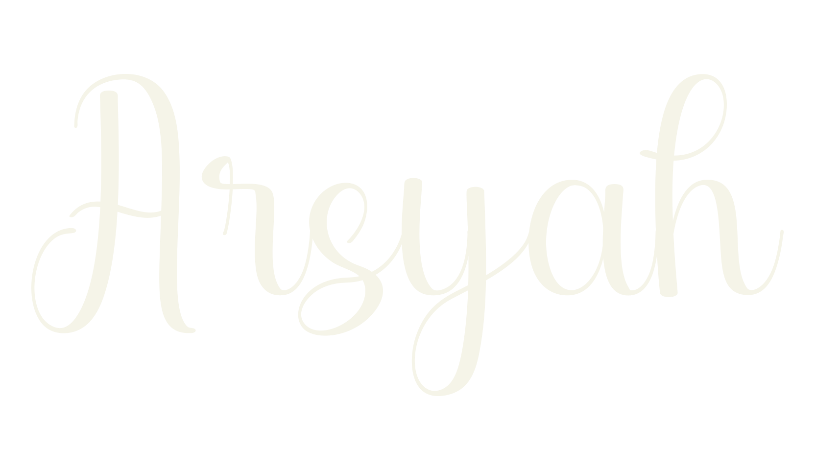 Arsyah, lettering font preview