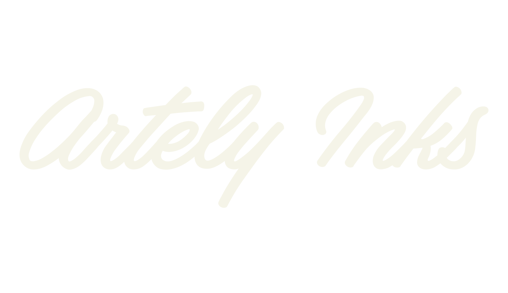 Artely Inks, fashion script font preview