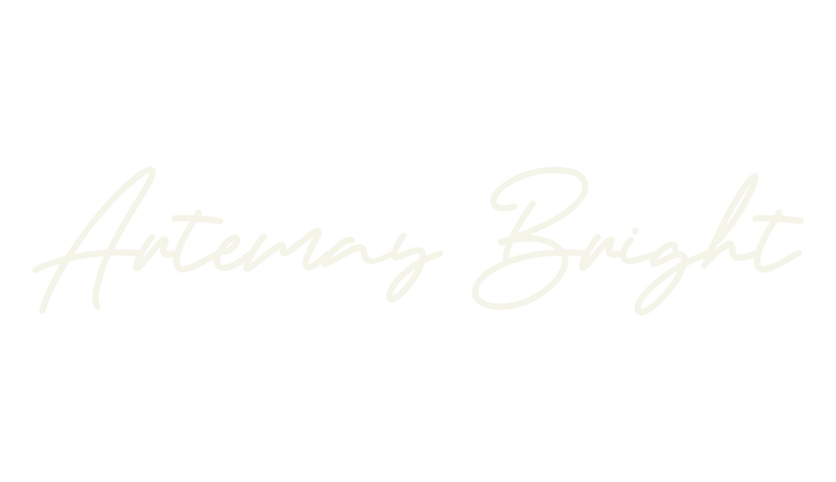 Artemay Bright, fashion script font preview