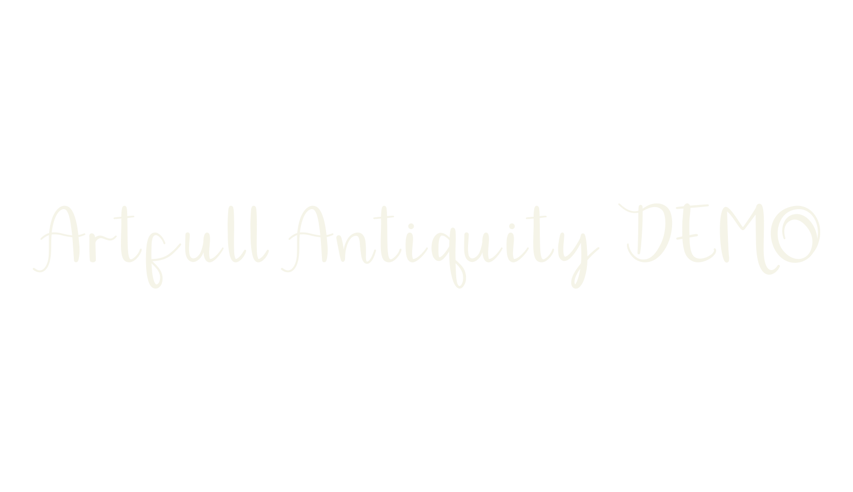 Artfull Antiquity DEMO, cool font preview