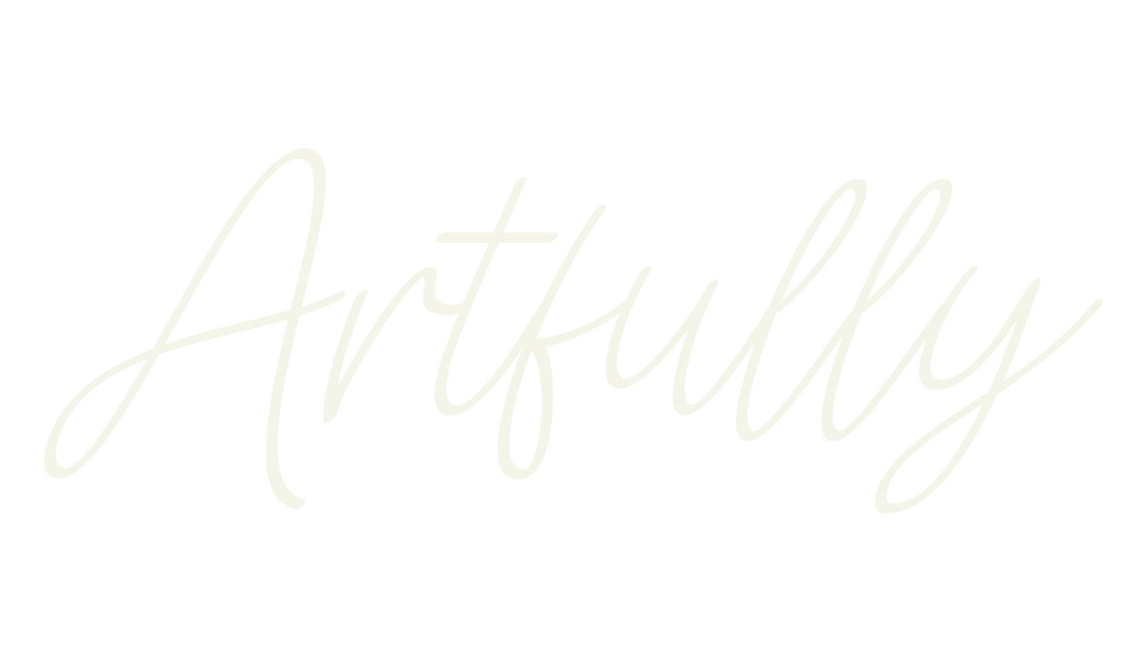 Artfully, fashion script font preview