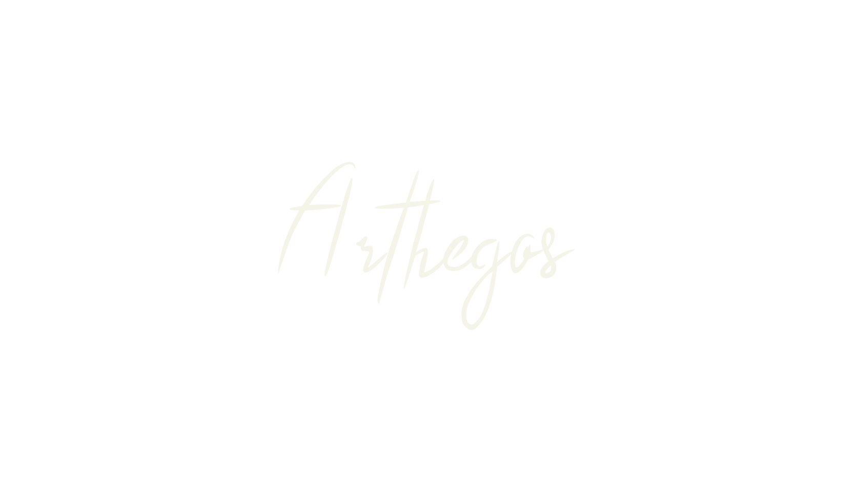 Arthegos, cursive font preview