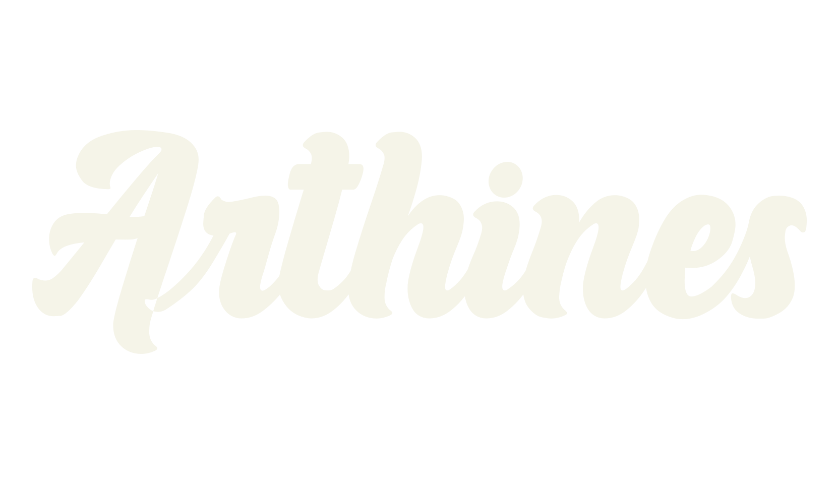 Arthines, lettering font preview