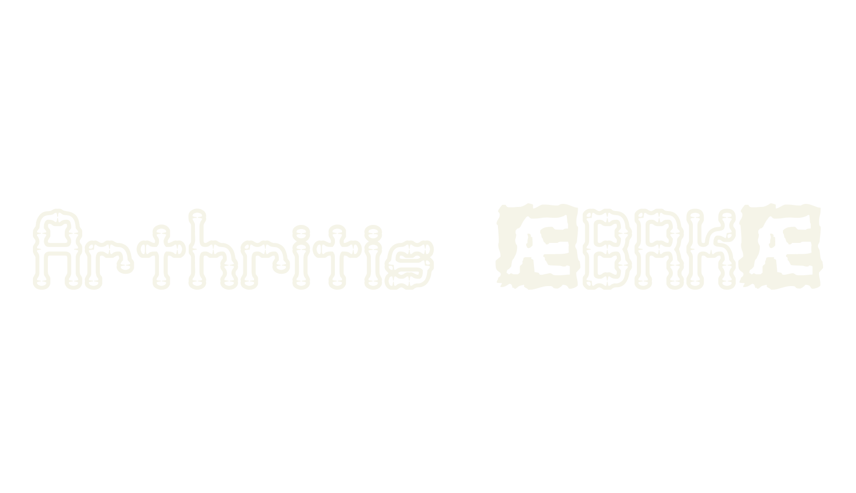 Arthritis (BRK), display font preview