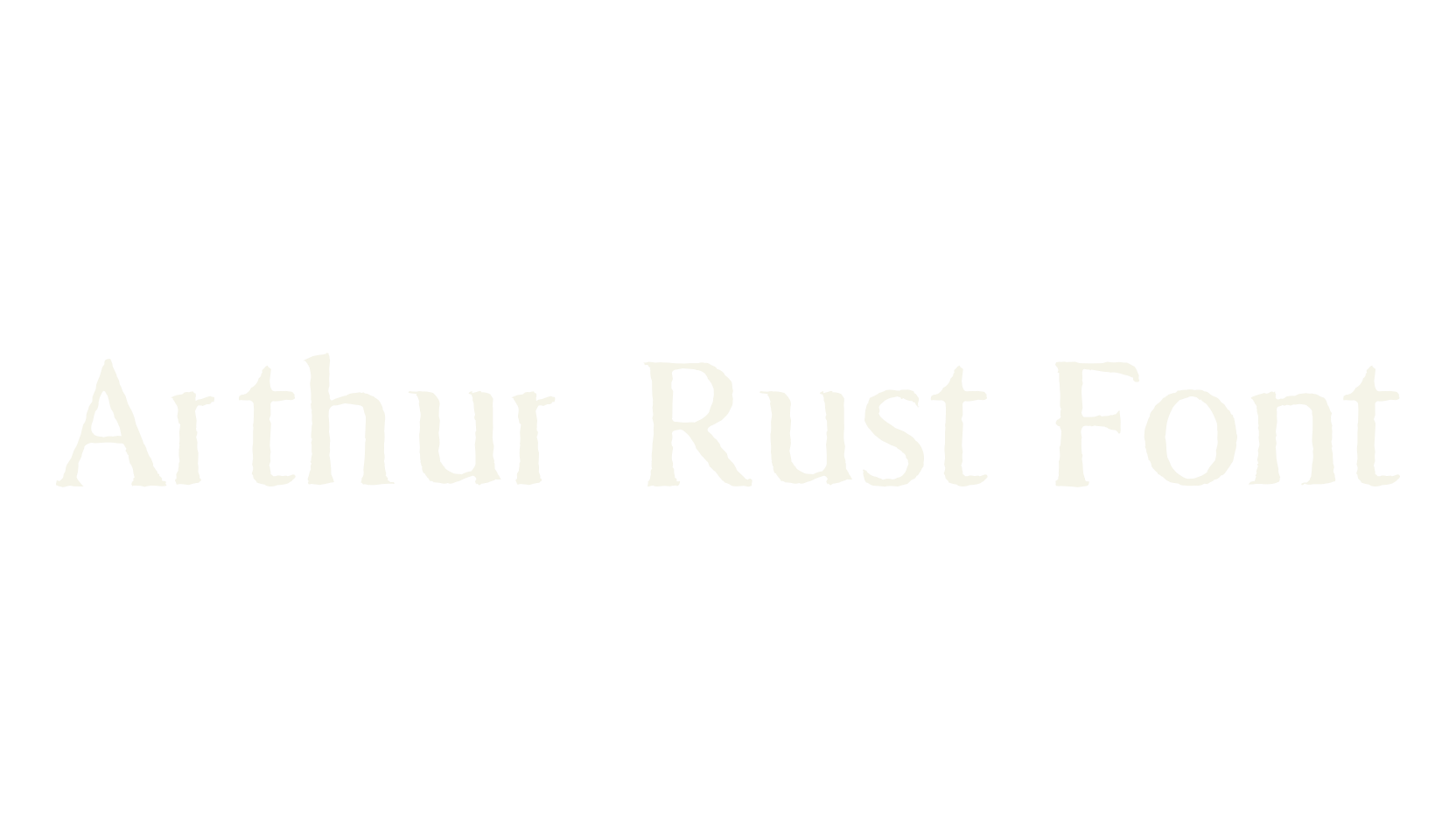 Arthur Rust Font, wild west font preview