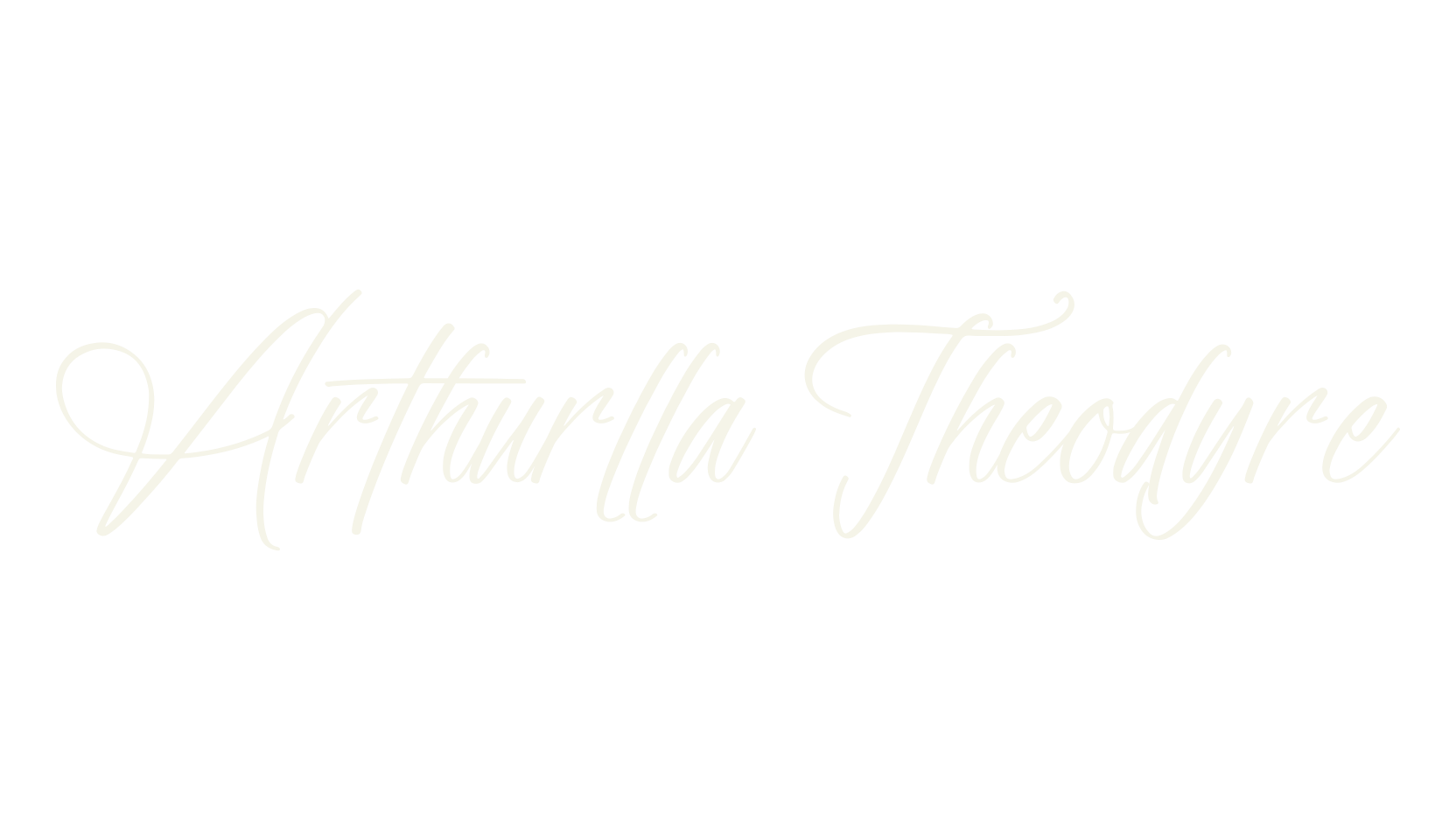 Arthurlla Theodyre, script font preview