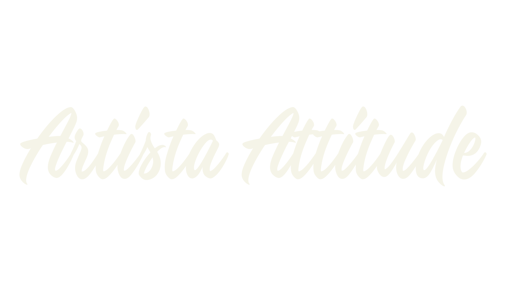 Artista Attitude, cursive font preview