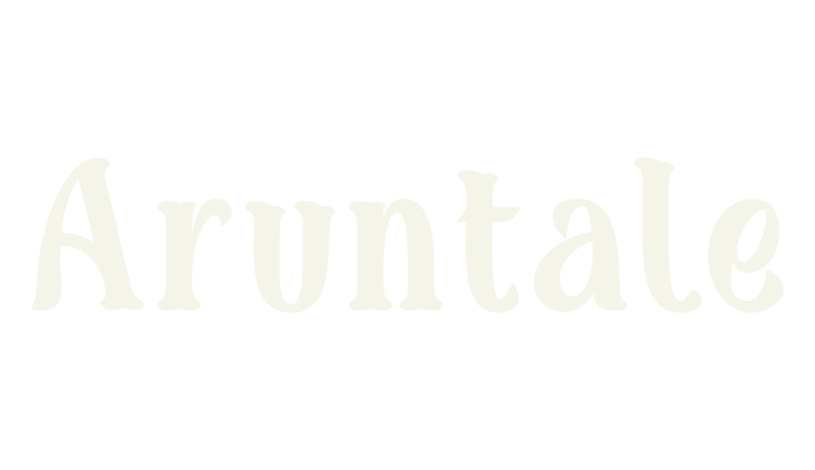 Aruntale, bubble letters font preview