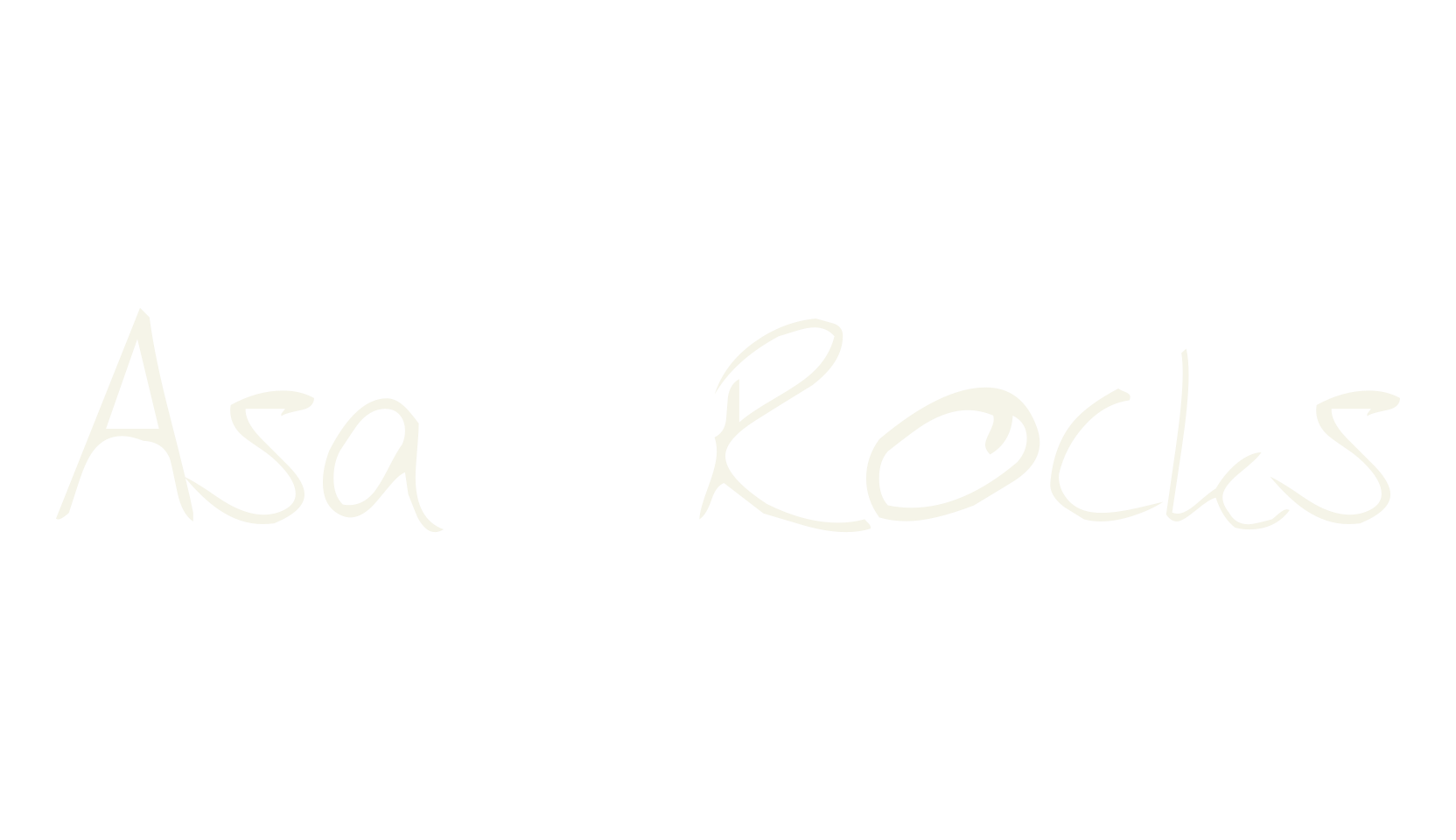 Asa Rocks, handwritten font preview