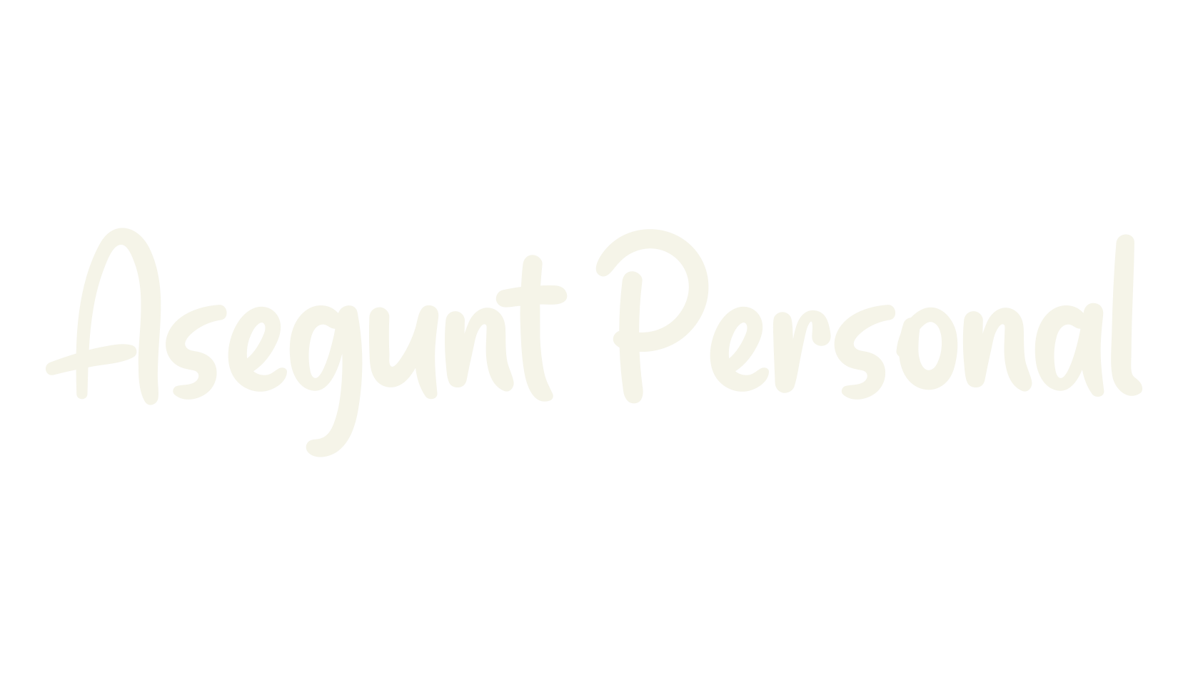 Asegunt Personal, handwriting font preview