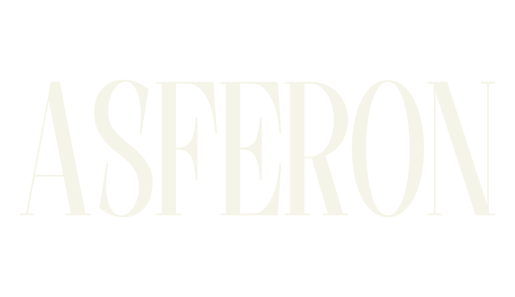 ASFERON, serif font preview