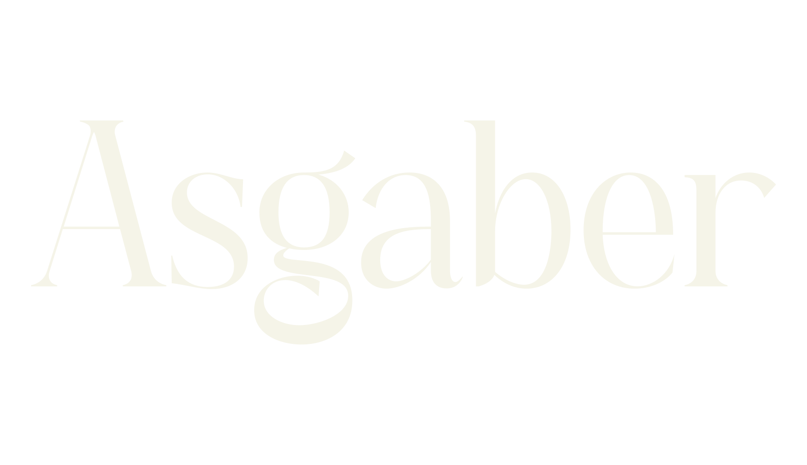 Asgaber, serif font preview