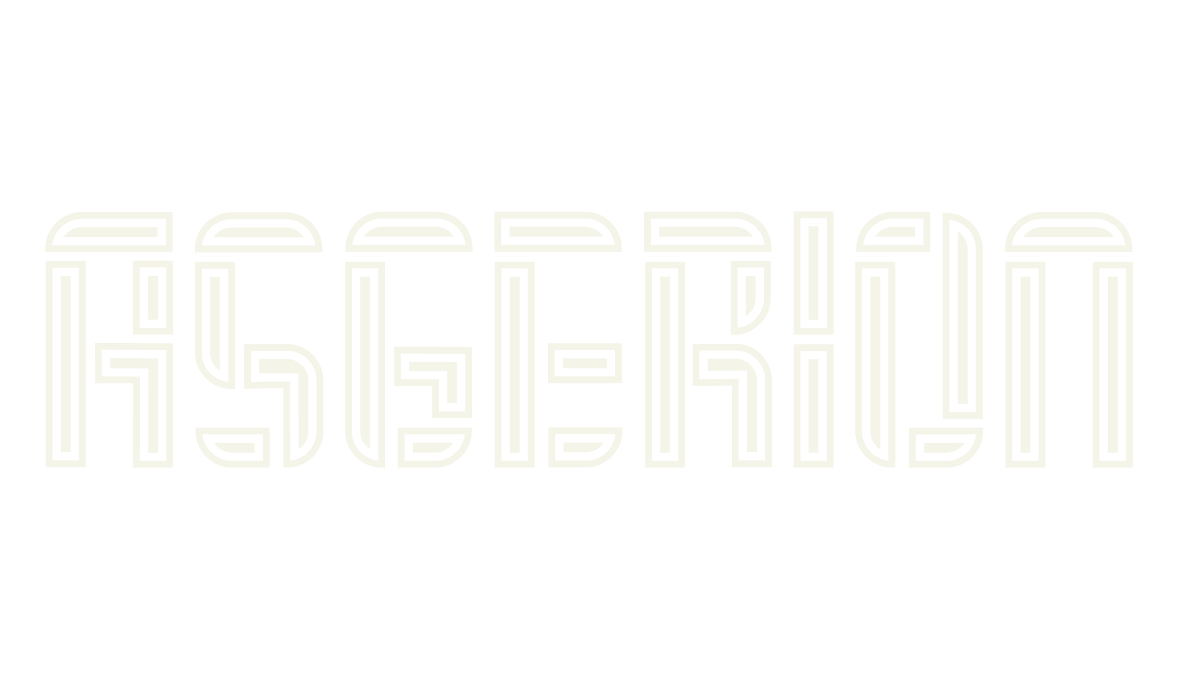 Asgerion, stencil font preview