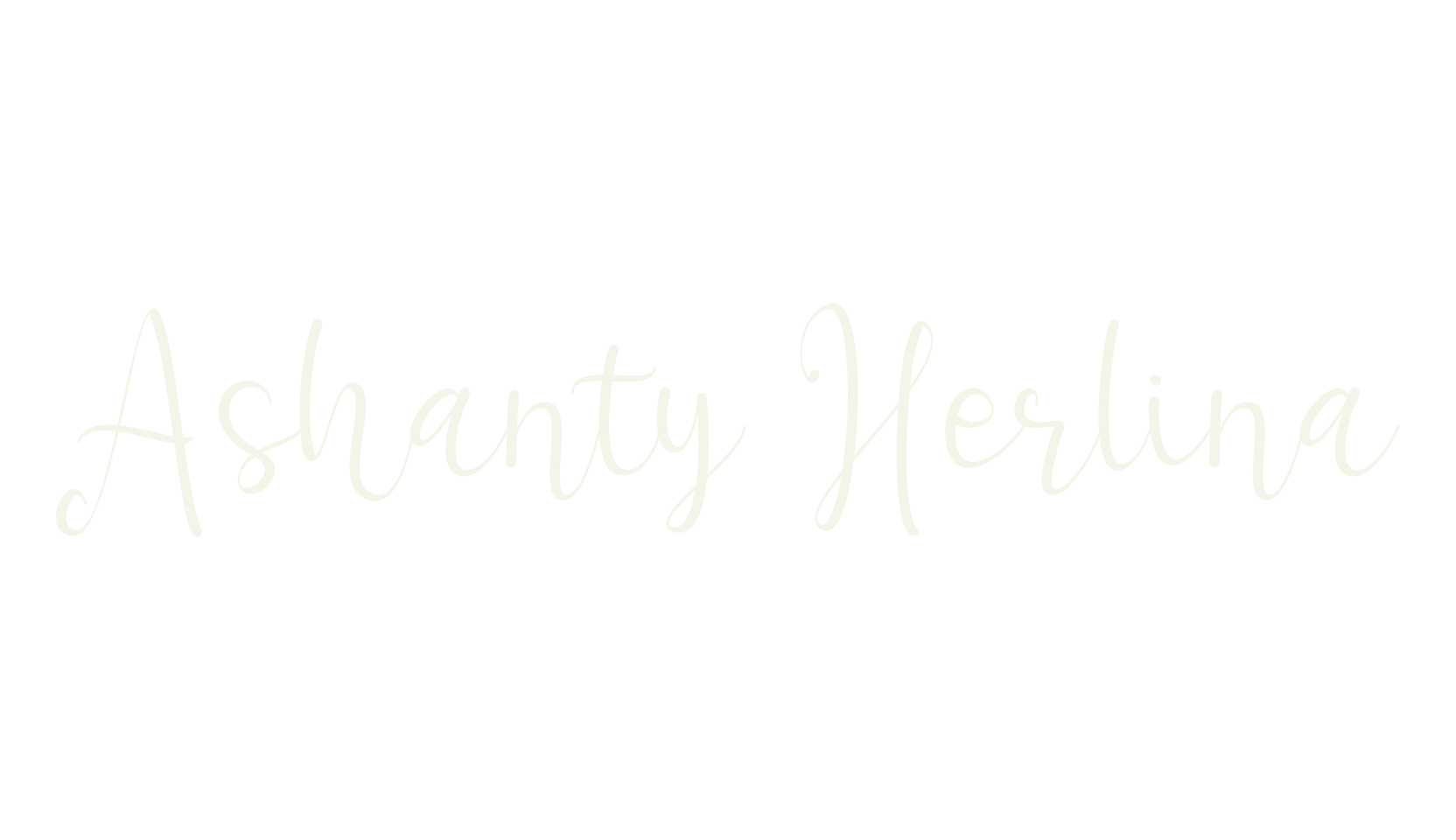 Ashanty Herlina, script font preview