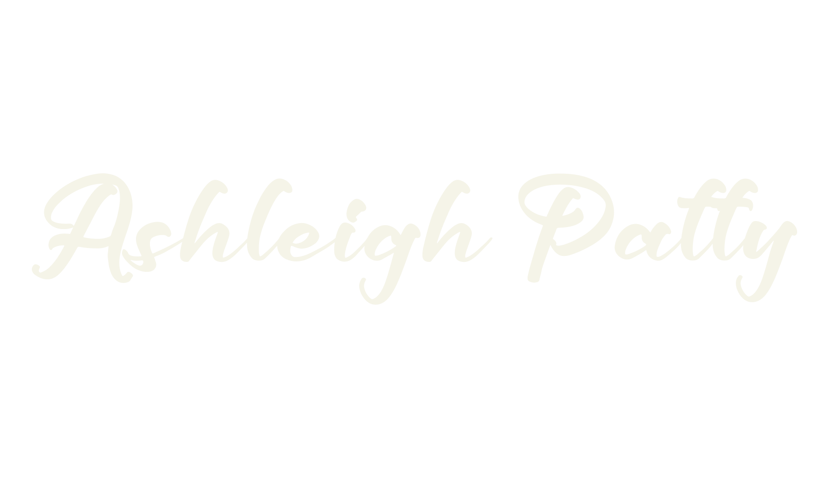 Ashleigh Patty, script font preview