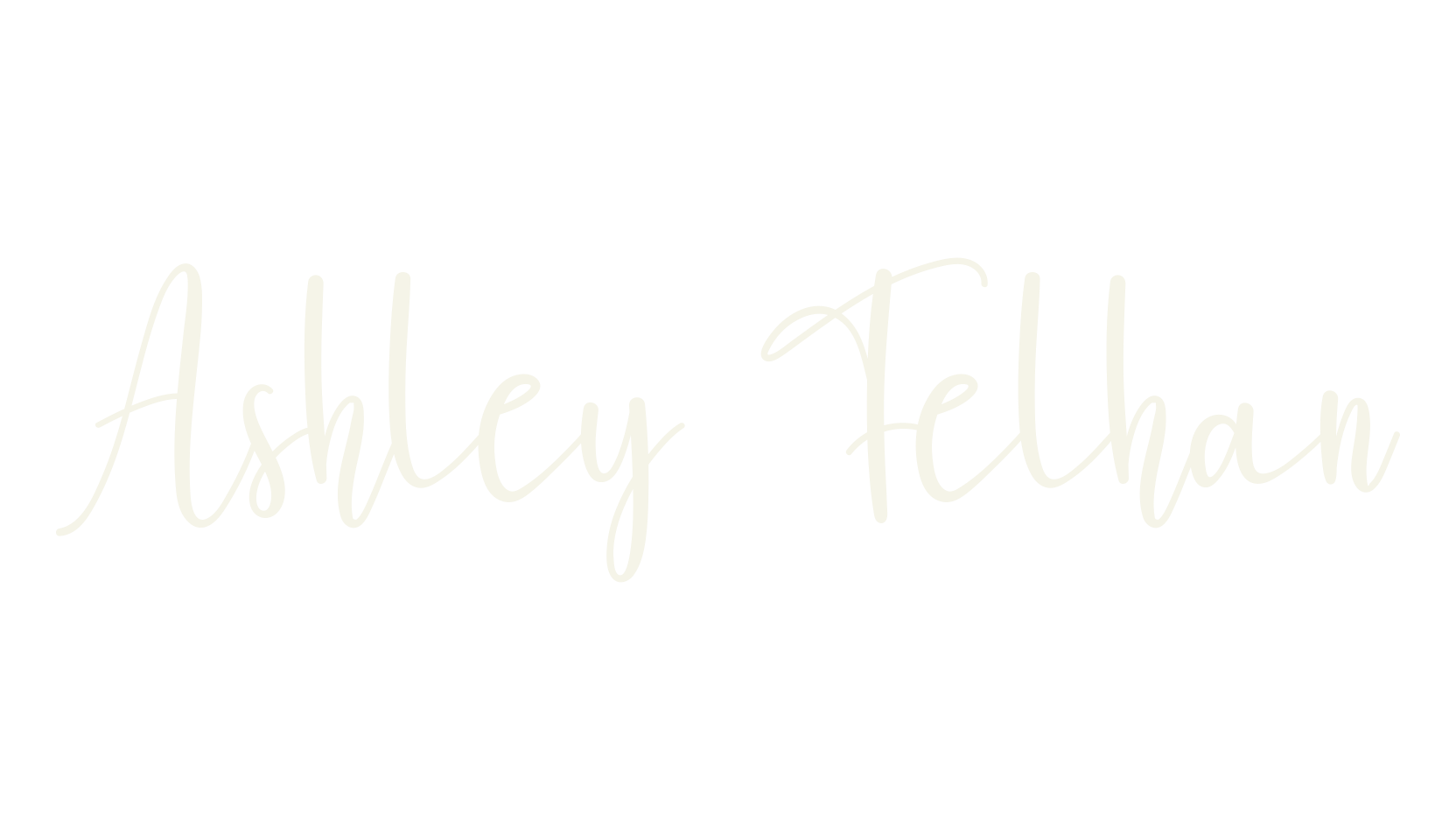 Ashley Felhan, cursive font preview