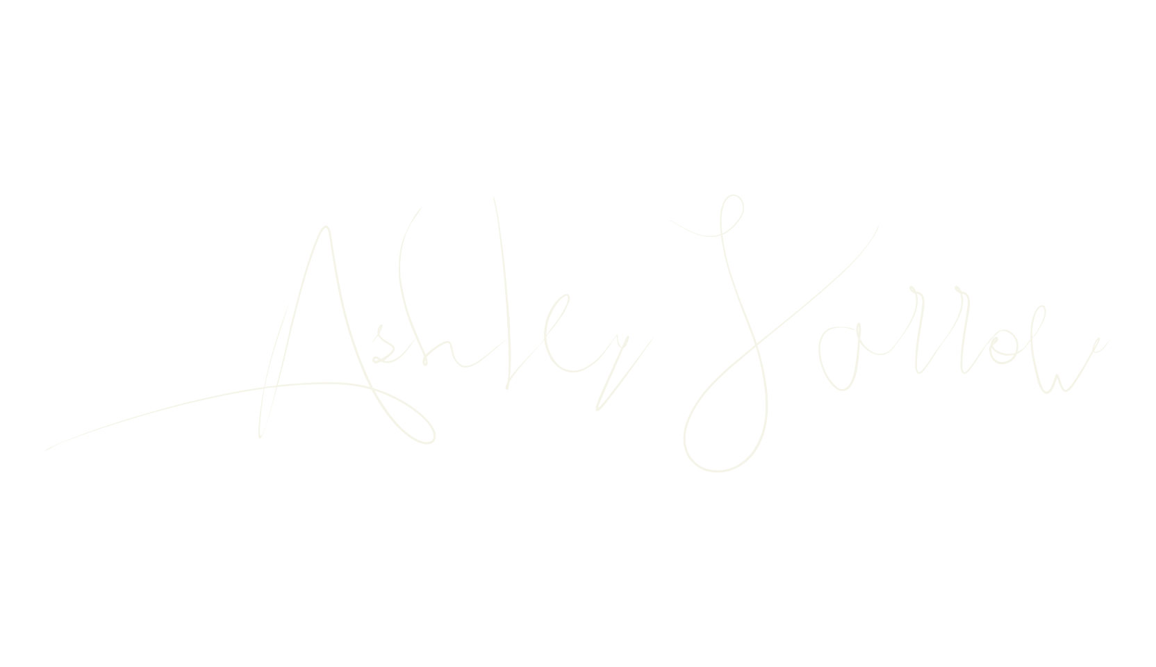 Ashley Jarrow, cursive font preview