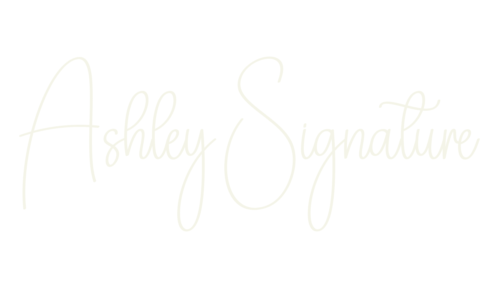 Ashley Signature, fashion script font preview