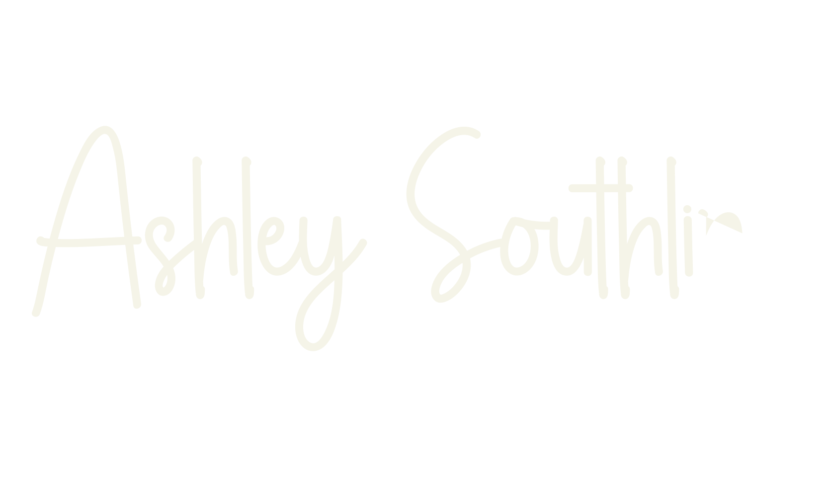 Ashley Southline, calligraphy font preview