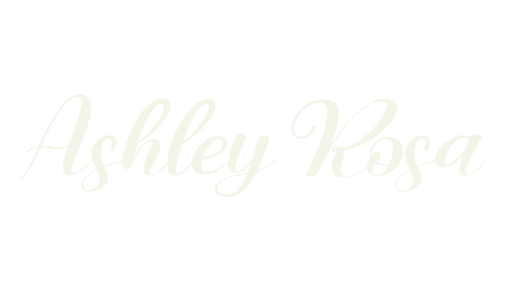 Ashley Rosa, cursive font preview