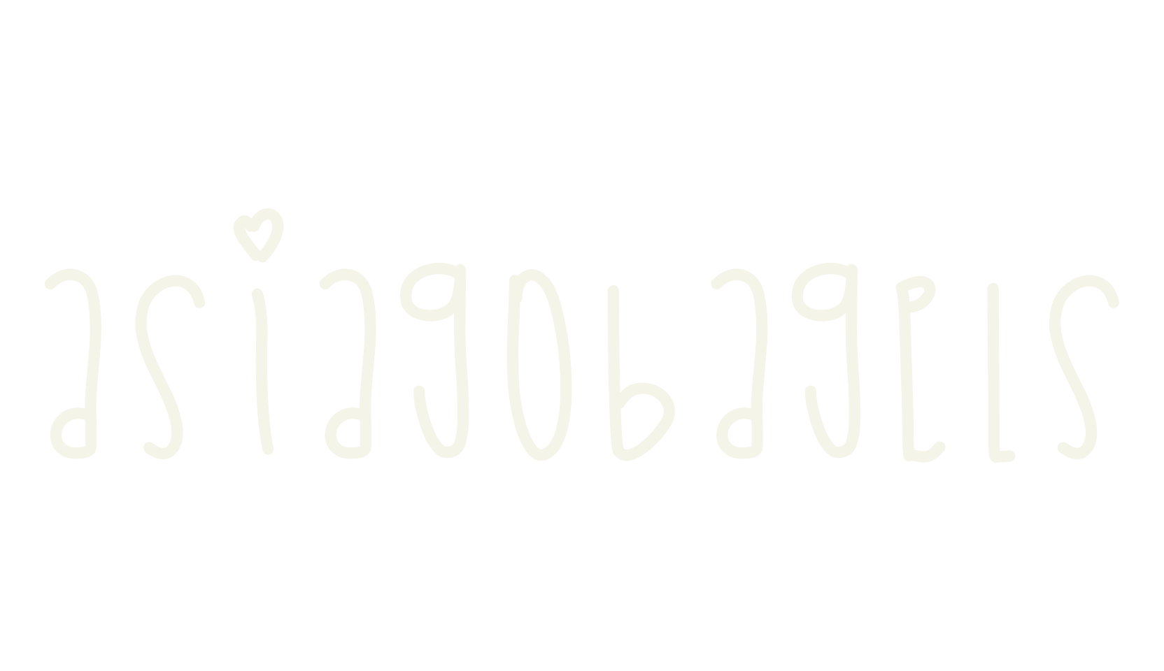 AsiagoBagels, handwritten font preview
