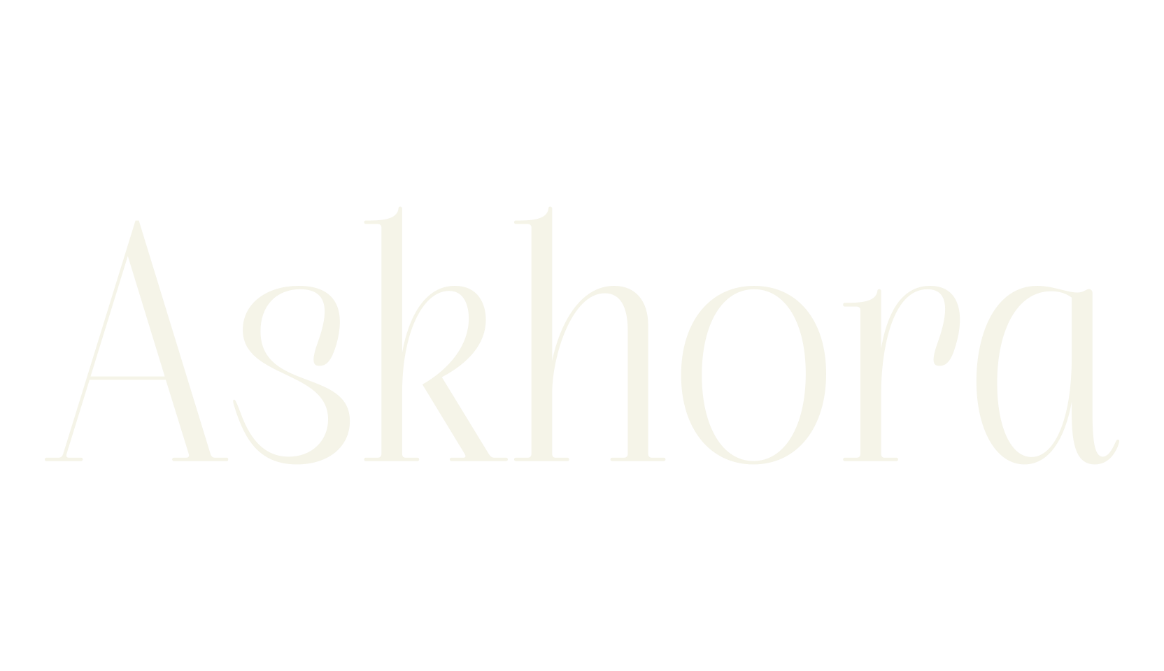 Askhora, serif font preview