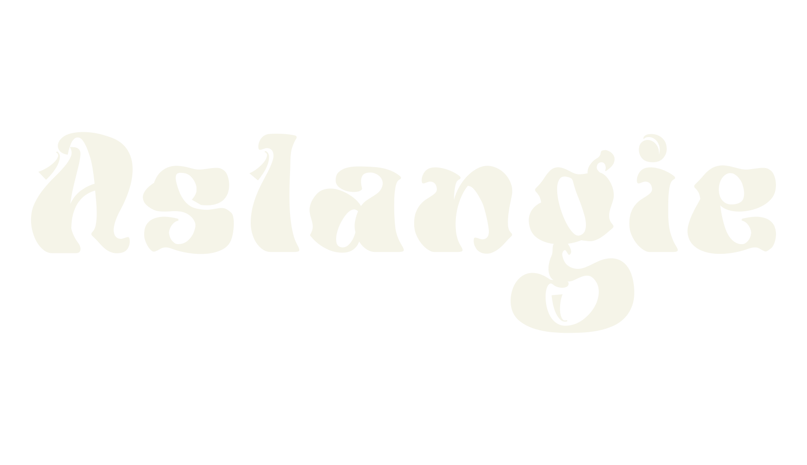 Aslangie, calligraphy font preview