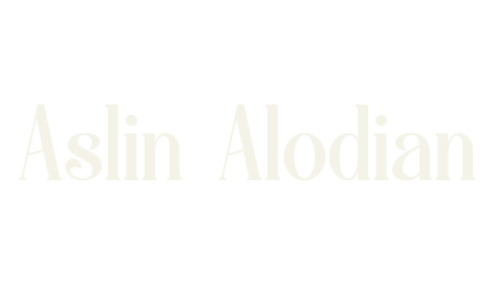 Aslin Alodian, modern font preview