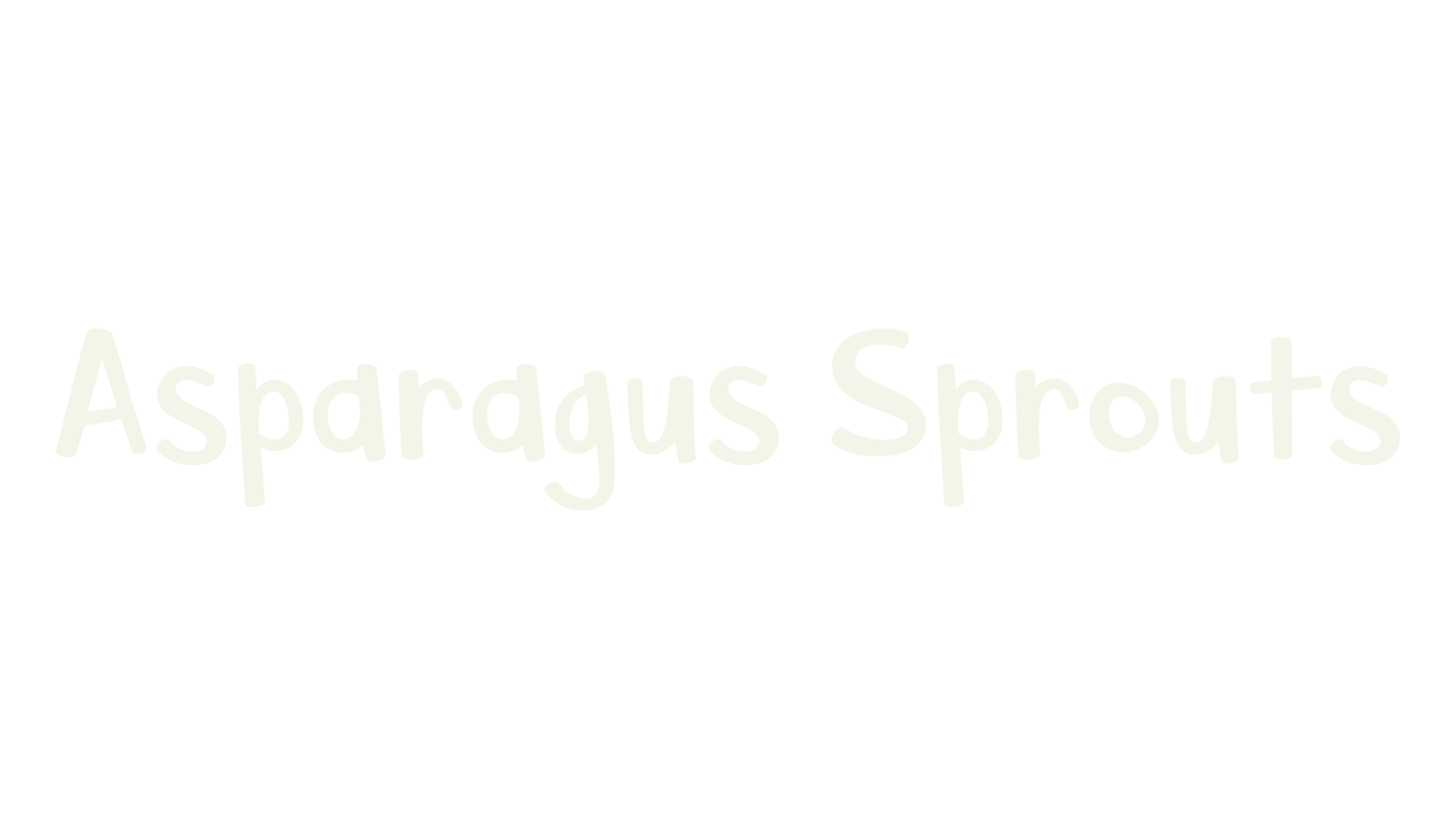 Asparagus Sprouts, sans font preview