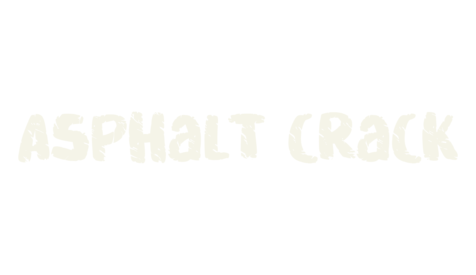 Asphalt crack, bold font preview