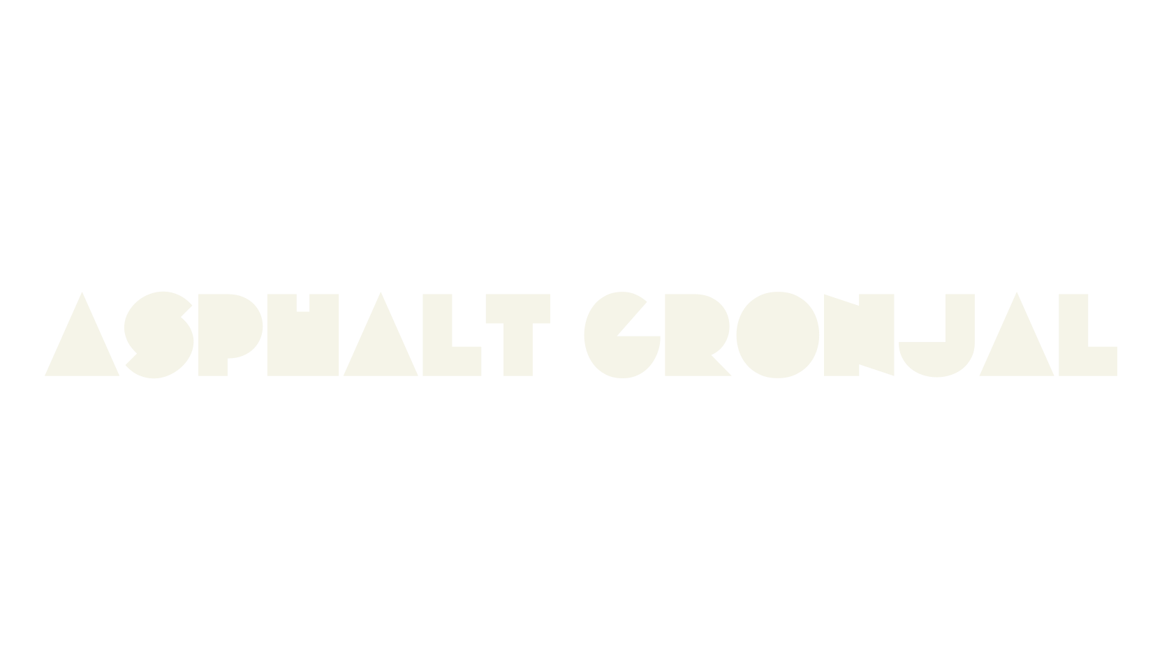 ASPHALT GRONJAL, gaming font preview