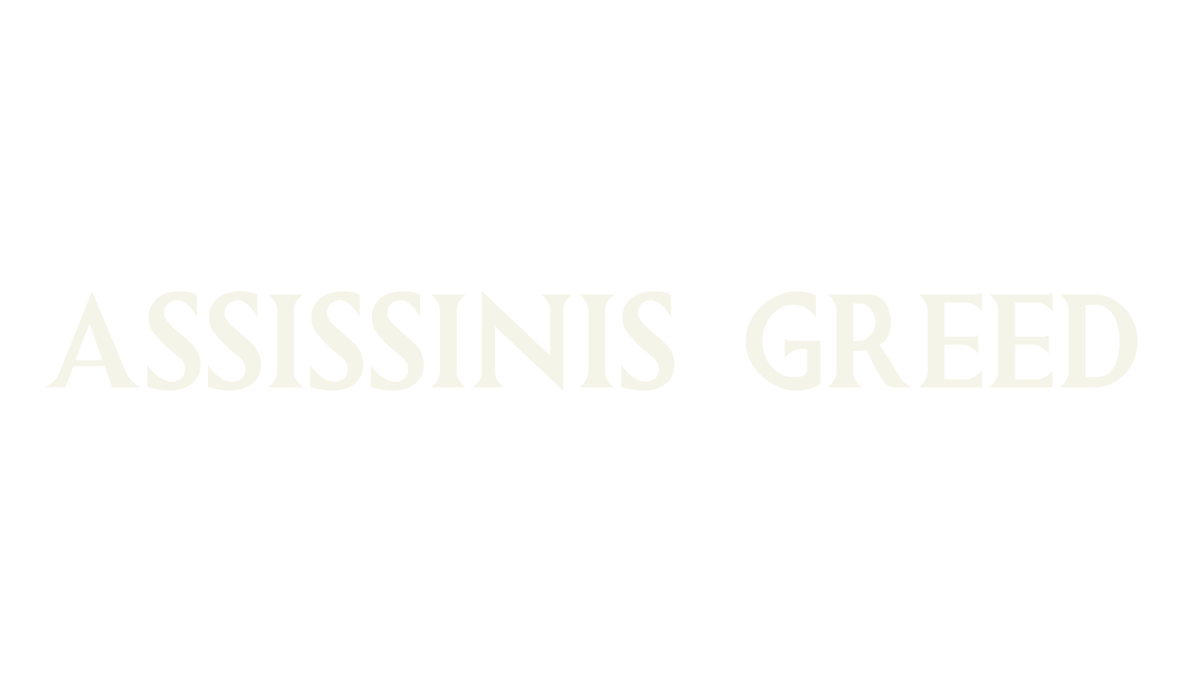 ASSISSINIS GREED, assassins creed font preview