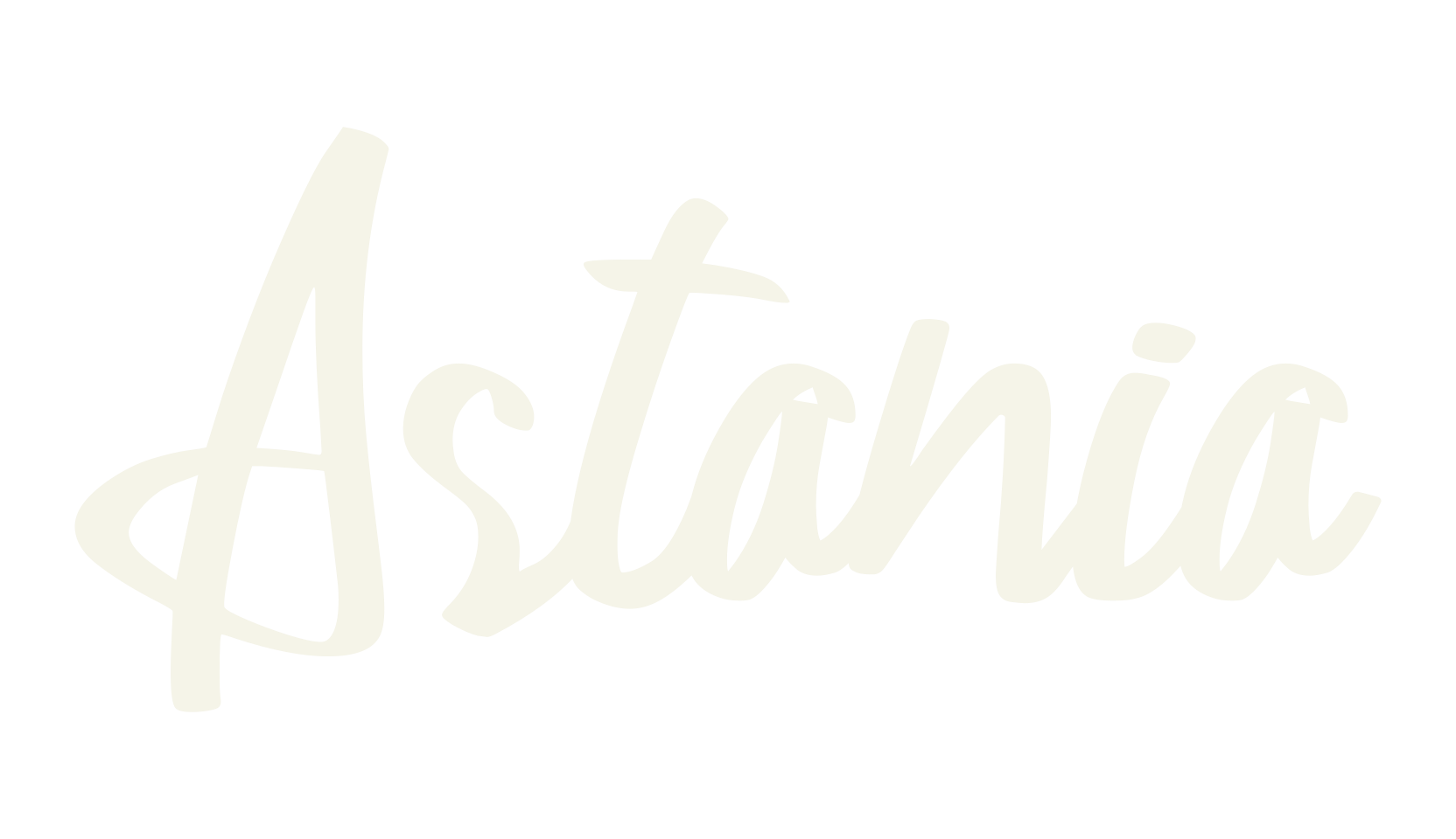 Astania, cursive font preview