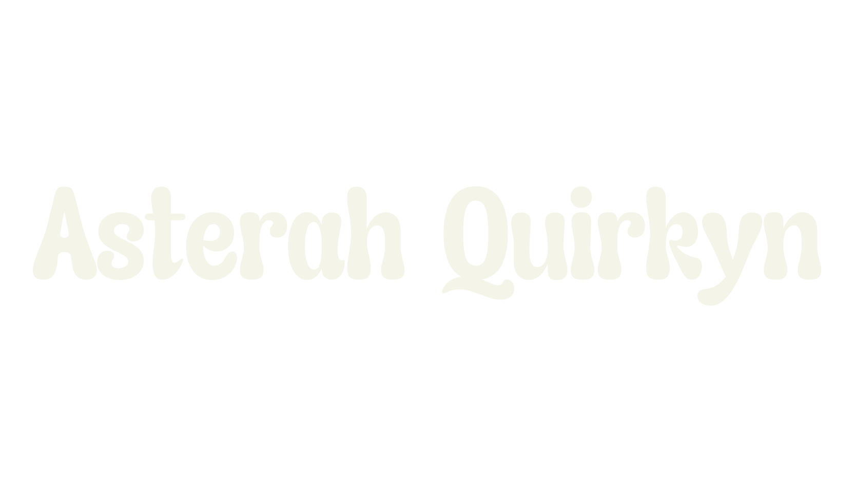 Asterah Quirkyn, serif font preview