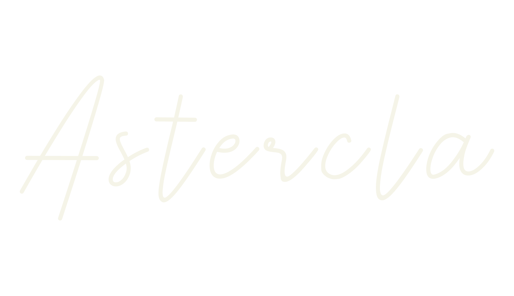 Astercla, fashion script font preview