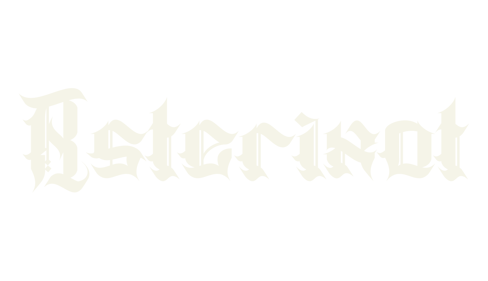 Asterixot, gothic font preview