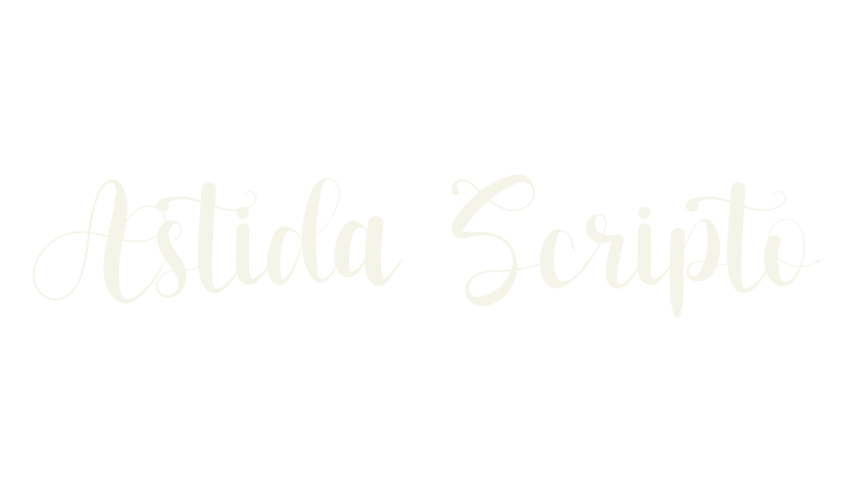 Astida Scripto, night font preview