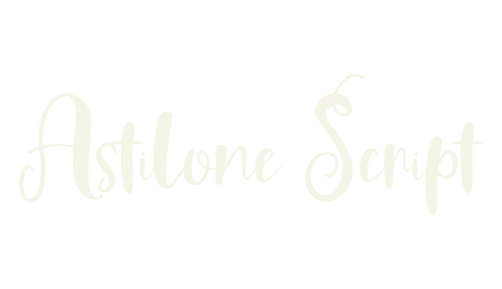 Astilone Script, script font preview